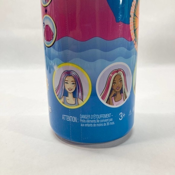 BARBIE Color Reveal Metallic Sunny N' Cool Series Doll 7 Surprises Orange Tube - Picture 13 of 15